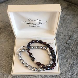 NWOT Gorgeous genuine cultured pearl bracelets